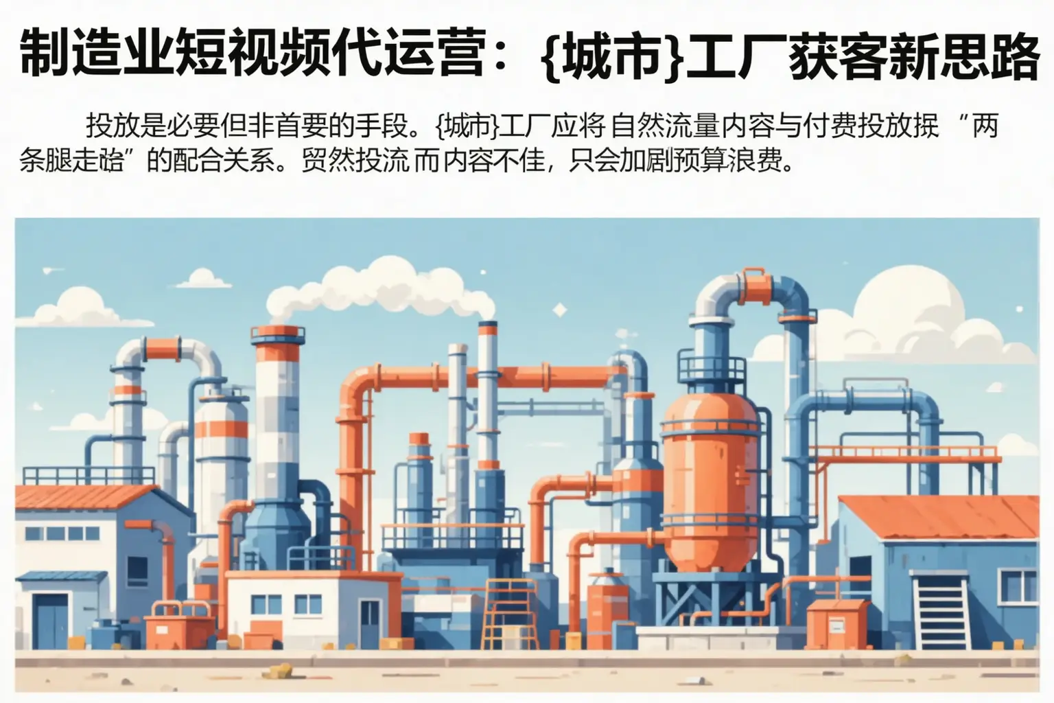 制造业短视频代运营：仙桃工厂获客新思路