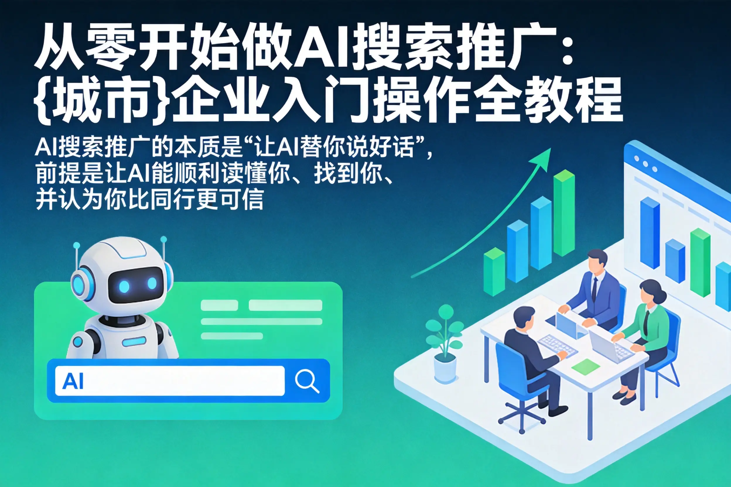 从零开始做AI搜索推广：仙桃企业入门操作全教程