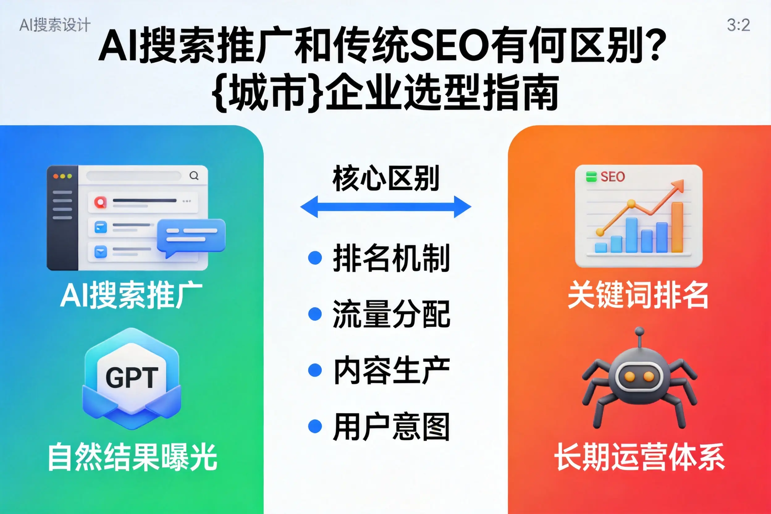 AI搜索推广和传统SEO有何区别？仙桃企业选型指南