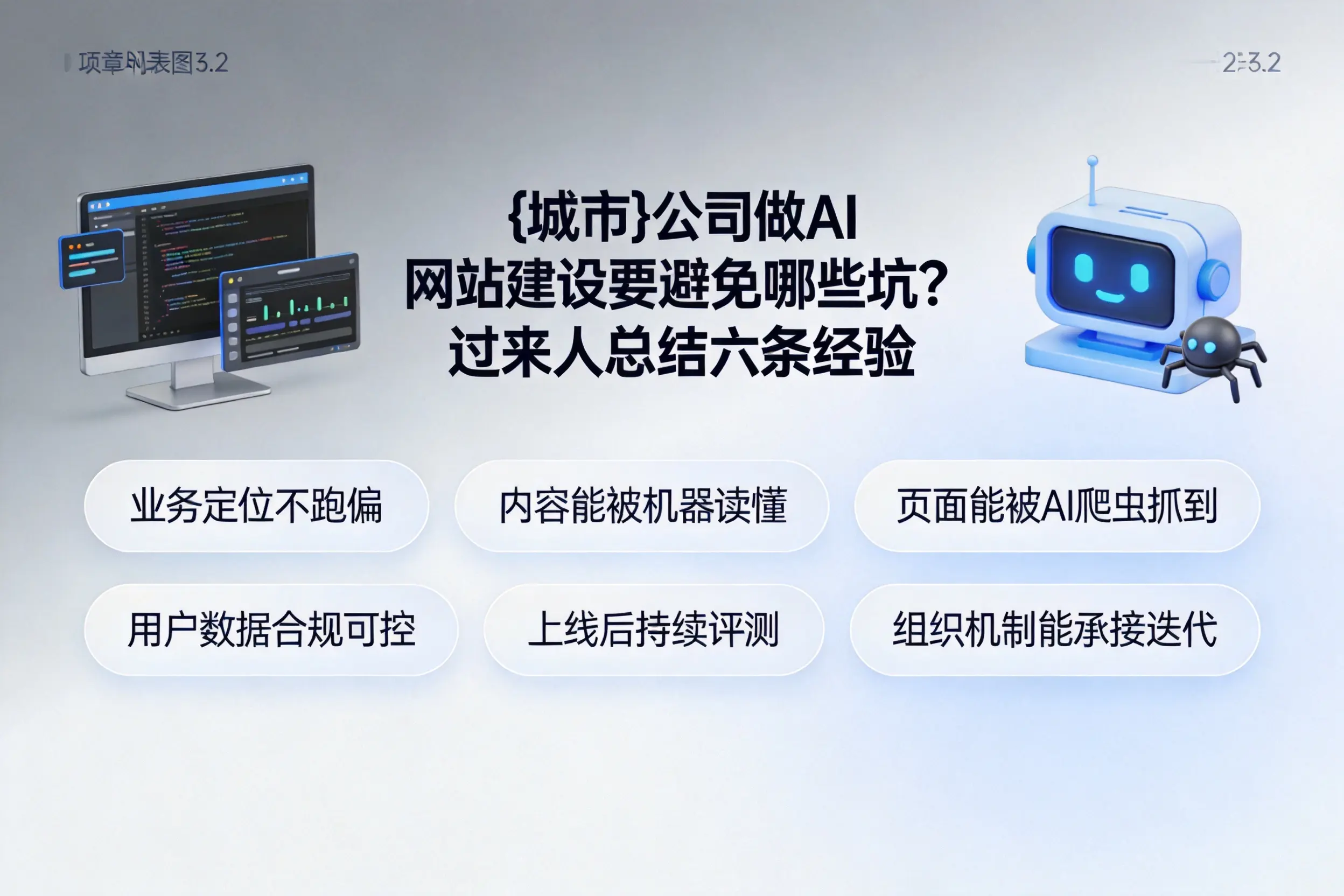 仙桃公司做AI网站建设要避免哪些坑？过来人总结六条经验