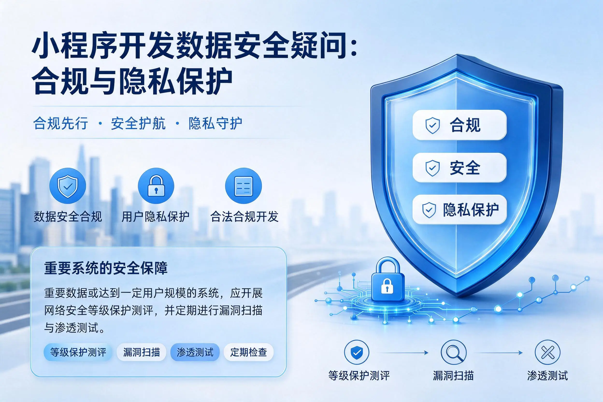 仙桃小程序开发数据安全疑问：合规与隐私保护