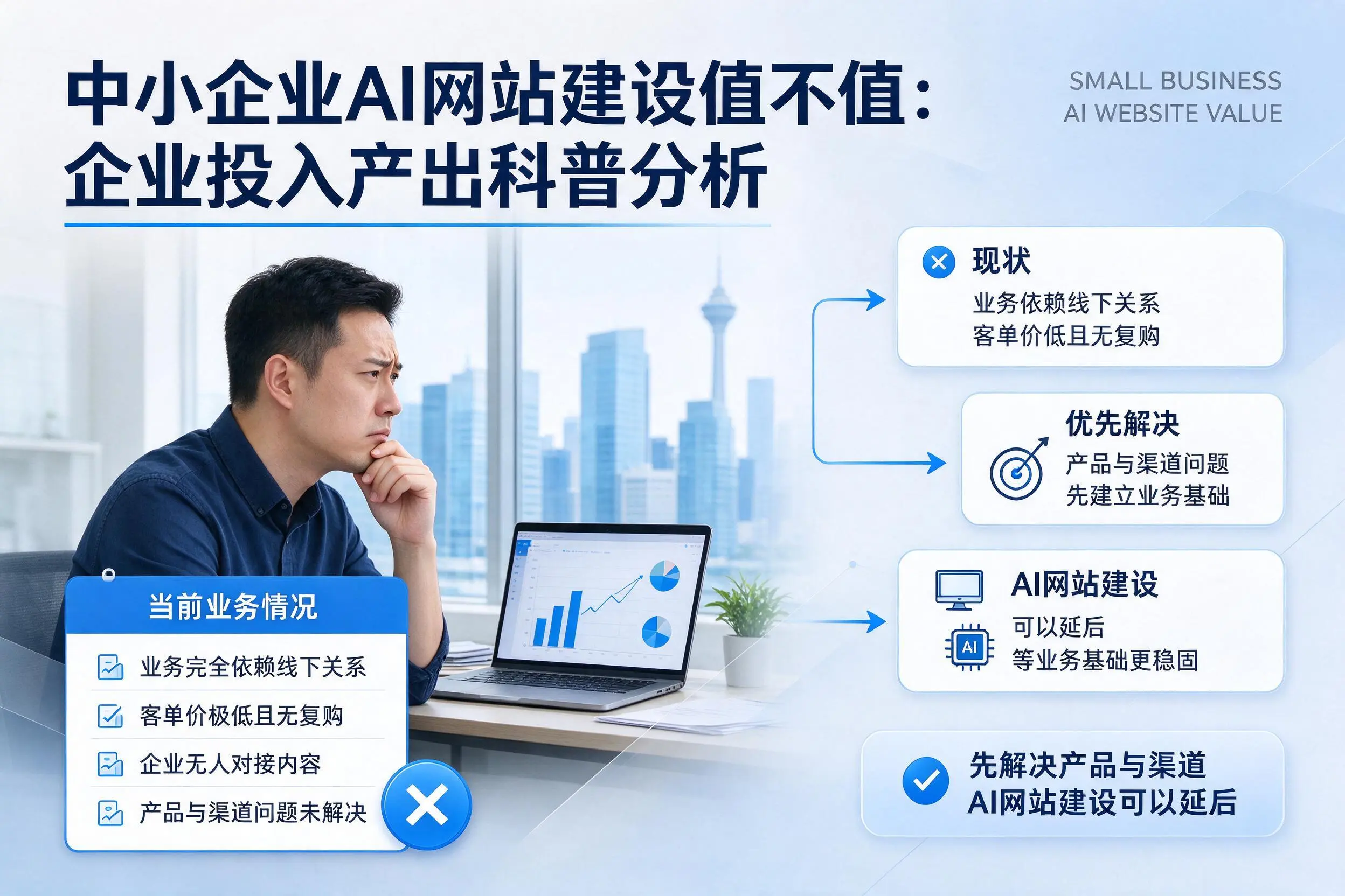 中小企业AI网站建设值不值：仙桃企业投入产出科普分析